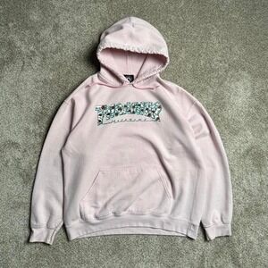 PALE PINK THRASHER "ROSE" GRAPHIC HOODIE